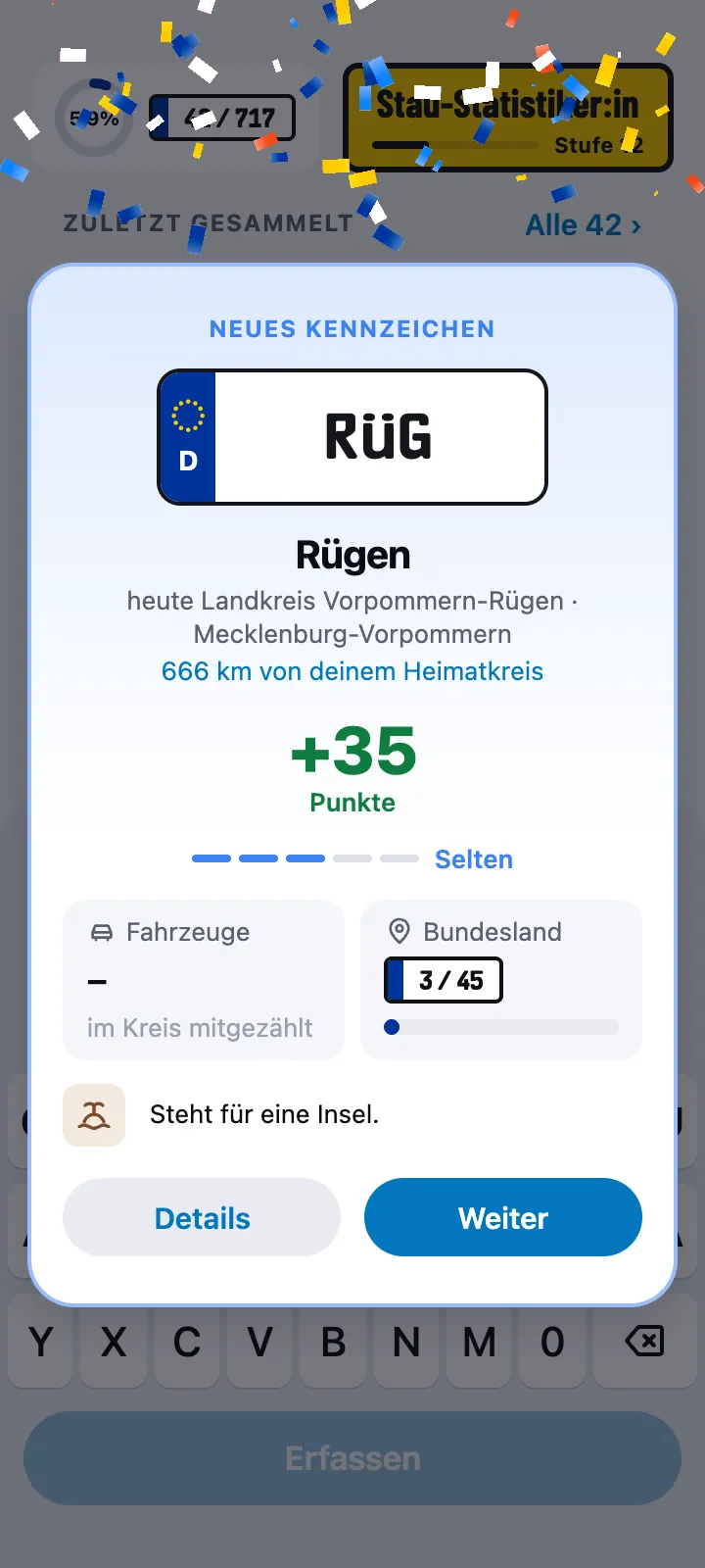 Neues Kennzeichen RÜG erfasst: Rügen